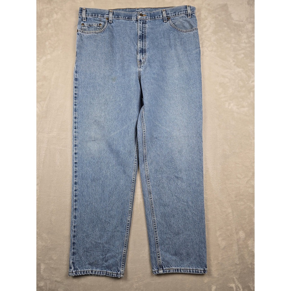 Vintage Levi's 540 Relaxed Fit Jeans Mens 42x32 Blue Denim 90s Distressed Read‎